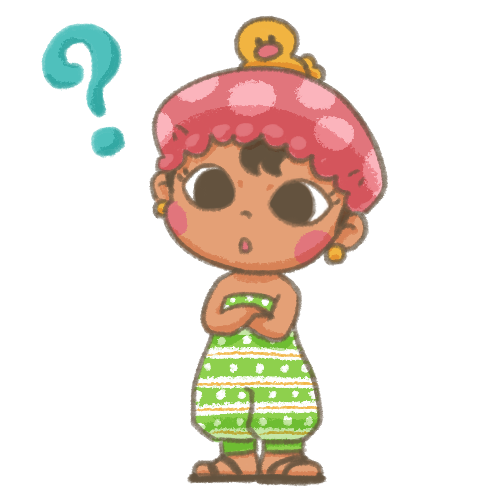 “シャワーキャップの女の子″