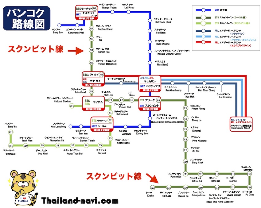 スクンビット線 路線図