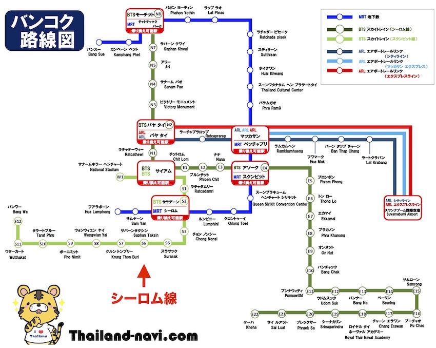 シーロム線 路線図