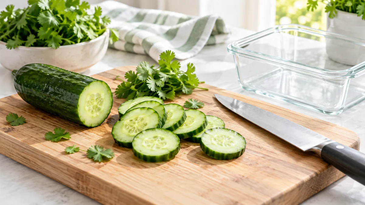 添え野菜を先に準備する