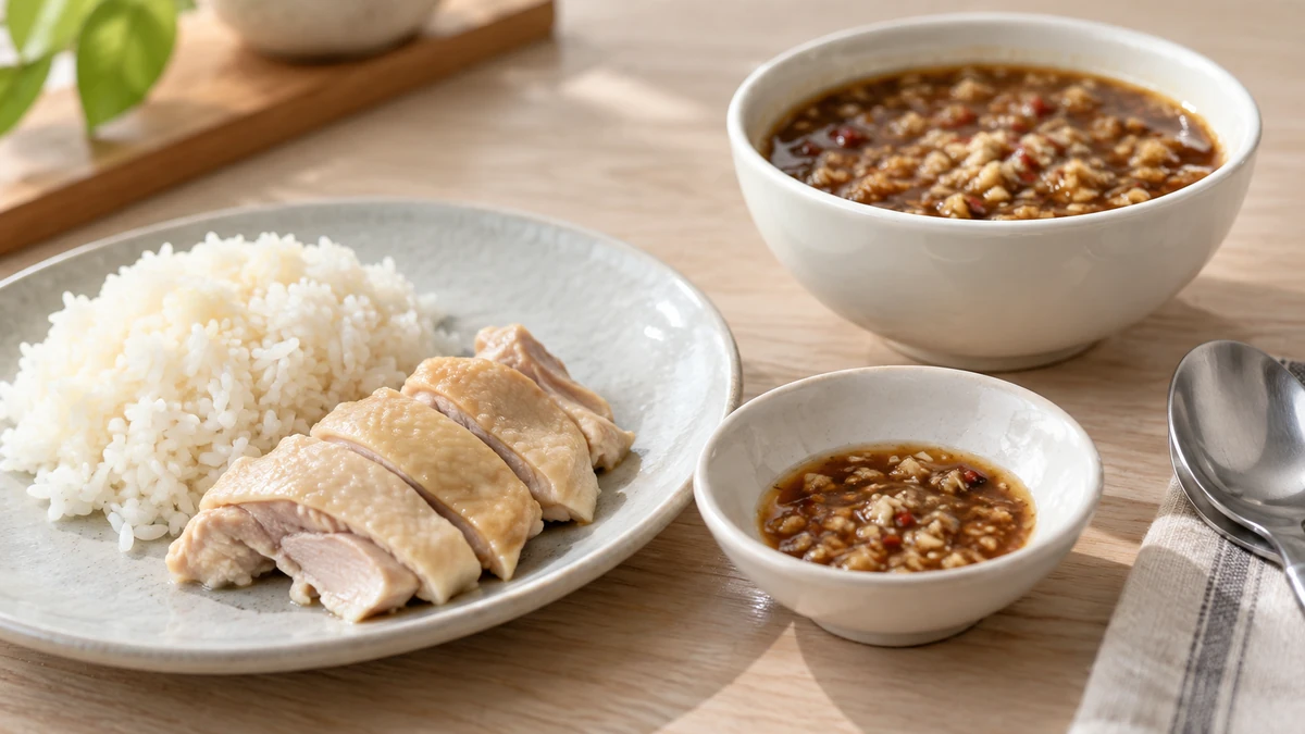 しょうがとにんにくの刺激が強いとき、タレを小皿に少量取り分けるイメージ