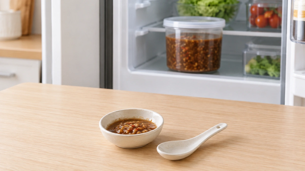 食べる分だけ小皿に取り、未使用のタレは冷蔵するイメージ