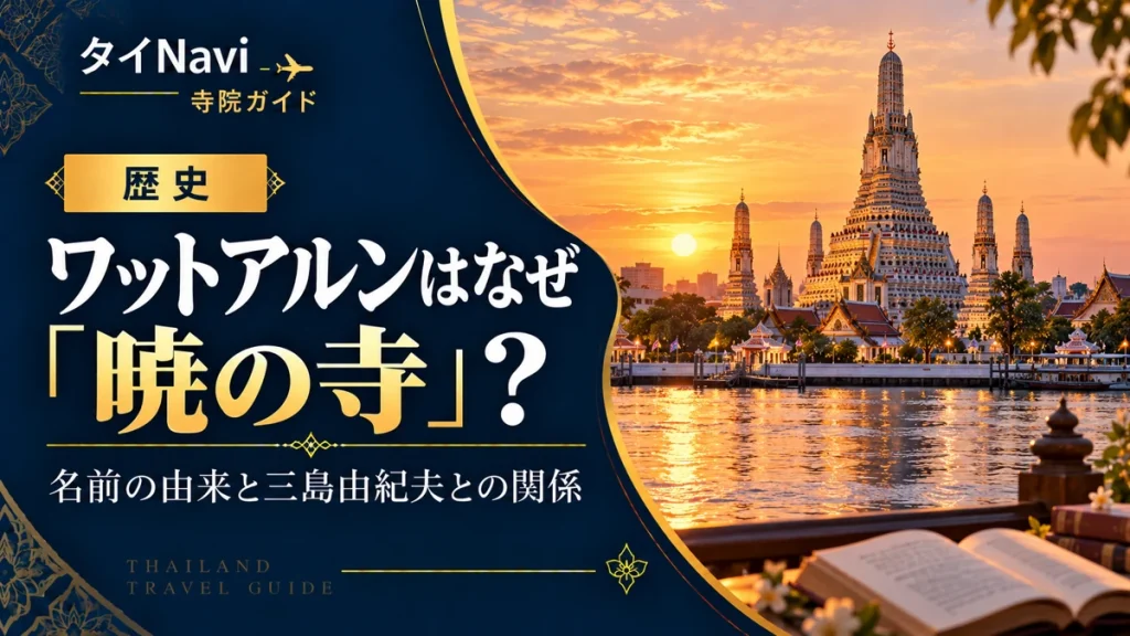 ワットアルンはなぜ「暁の寺」？名前の由来と三島由紀夫との関係