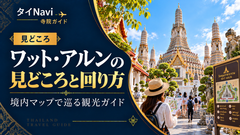 ワットアルンの見どころと回り方｜境内マップで巡る観光ガイド